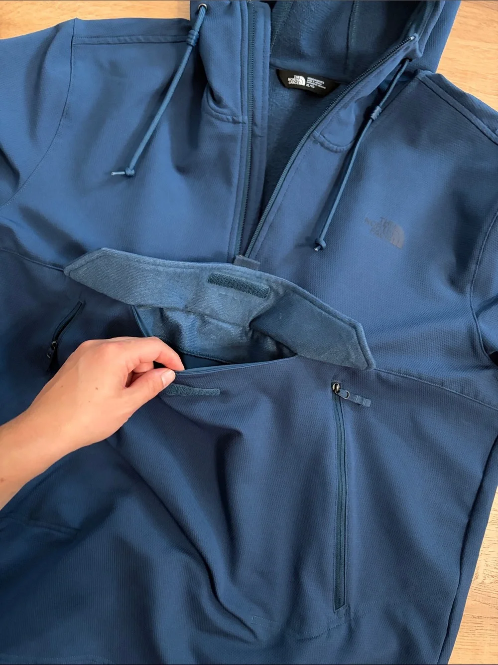 XL North Face Men’s Tekno Ridge 1/4-Zip Fleece Hoodie Jacket Pullover